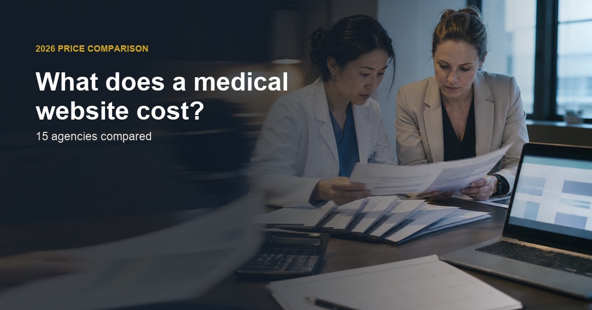Medical website design cost comparison for Australian doctors and private practices